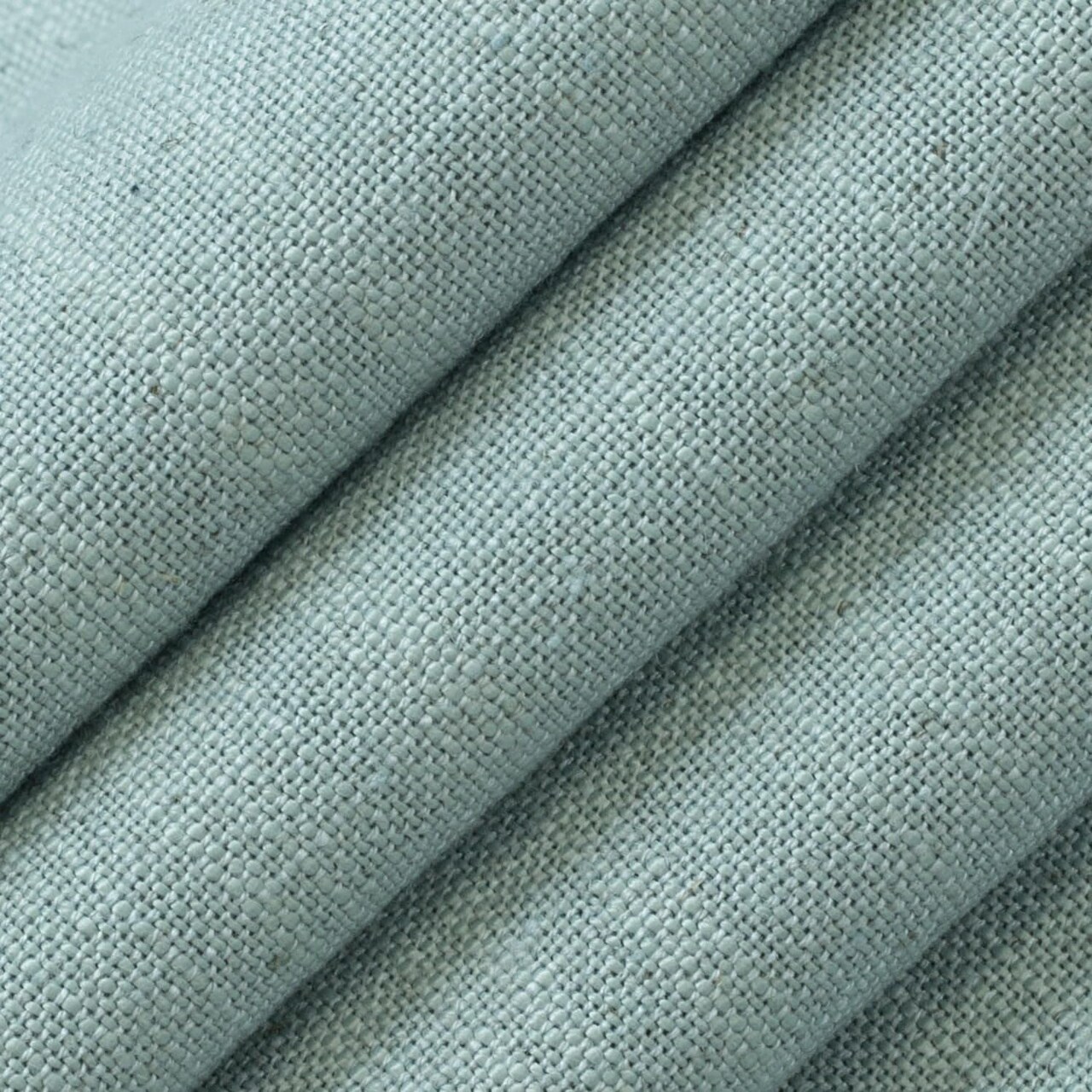 Aqua OEKA-TEX Standard 100 Certified Plain Linen Blend Upholstery Fabric by The Yard - SKU: Ross Pool